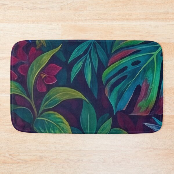 Item preview, Neon Tropical Jungle Monstera and Toucan Pattern designed and sold by SassyArtistry.
