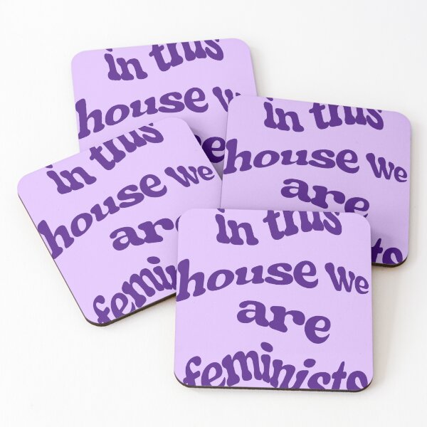 Item preview, In this house we are feminists (purple sticker) designed and sold by houlocomx.
