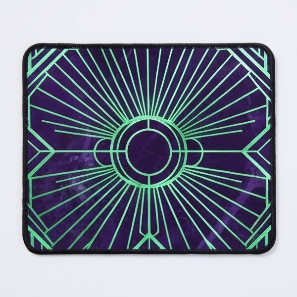 Item preview, Neon Green Art Deco Geometric Pattern designed and sold by SassyArtistry.