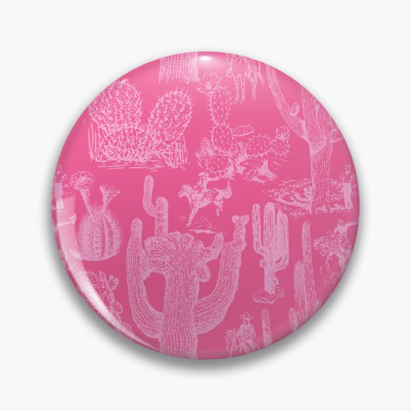 Item preview, Western Cactoile in Tonal Bubblegum Pink designed and sold by YesterdayColl.