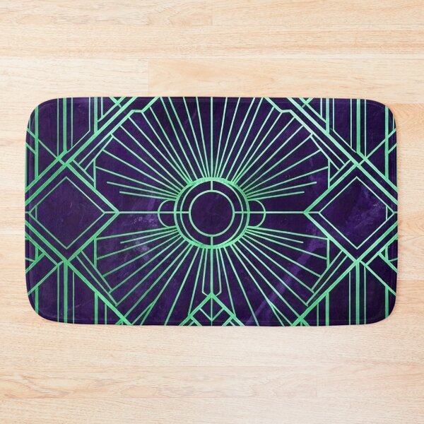 Item preview, Neon Green Art Deco Geometric Pattern designed and sold by SassyArtistry.