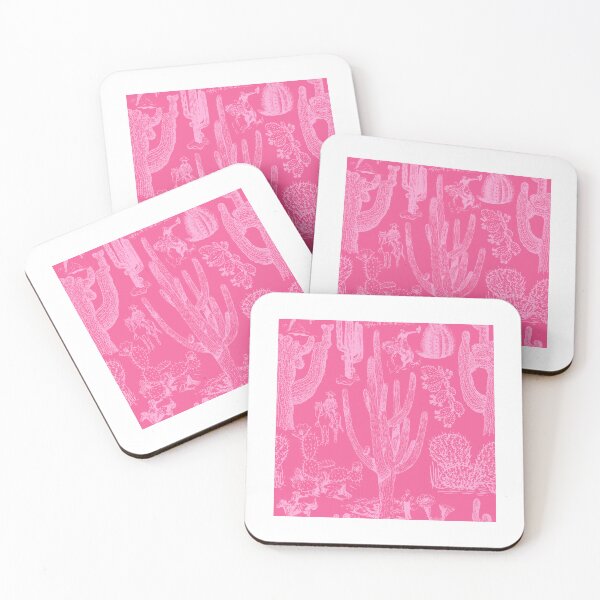 Item preview, Western Cactoile in Tonal Bubblegum Pink designed and sold by YesterdayColl.