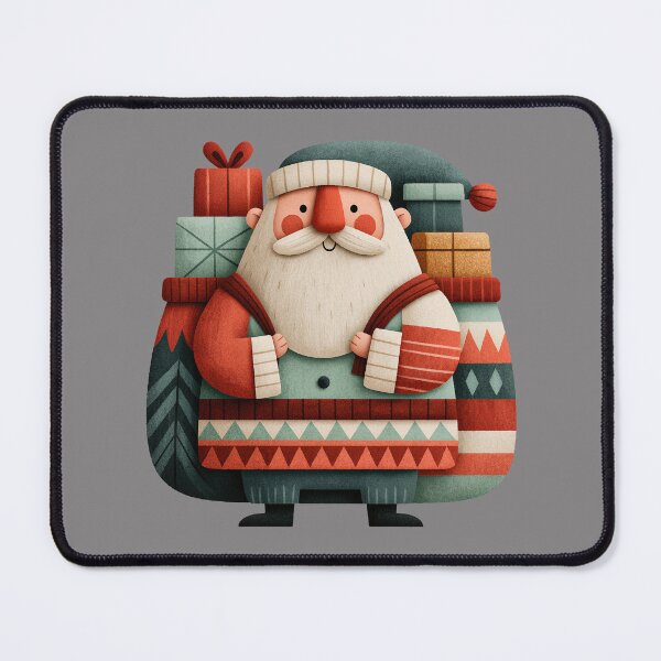 Item preview, Cute Mid Century Modern Santa Claus Art designed and sold by colorful-white.