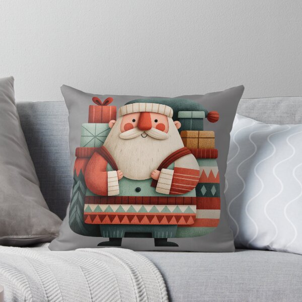 Item preview, Cute Mid Century Modern Santa Claus Art designed and sold by colorful-white.