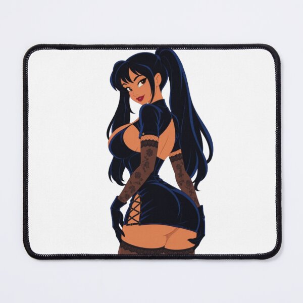 Item preview, Gothic Pin-Up Girl – Dark Retro Cartoon Glamour designed and sold by Hollow Moon Studios..