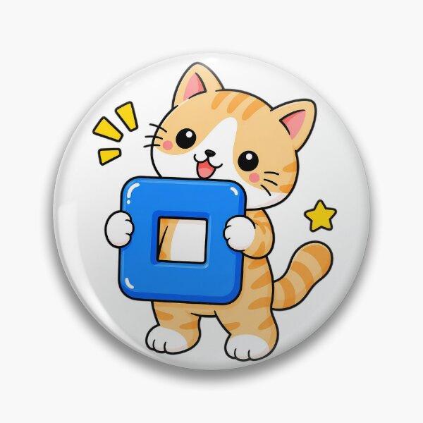 Item preview, Cute Orange Tabby Cat with Korean Hangul Letter ㅁ Kawaii Kitty designed and sold by NoopnyangStudio.