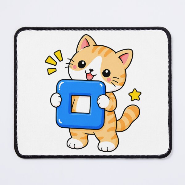 Item preview, Cute Orange Tabby Cat with Korean Hangul Letter ㅁ Kawaii Kitty designed and sold by NoopnyangStudio.