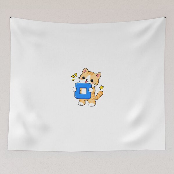 Item preview, Cute Orange Tabby Cat with Korean Hangul Letter ㅁ Kawaii Kitty designed and sold by NoopnyangStudio.
