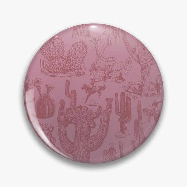 Item preview, Western Cactoile in Blush Mauve Rose designed and sold by YesterdayColl.