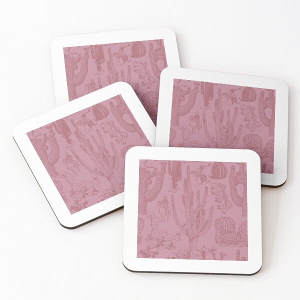 Item preview, Western Cactoile in Blush Mauve Rose designed and sold by YesterdayColl.