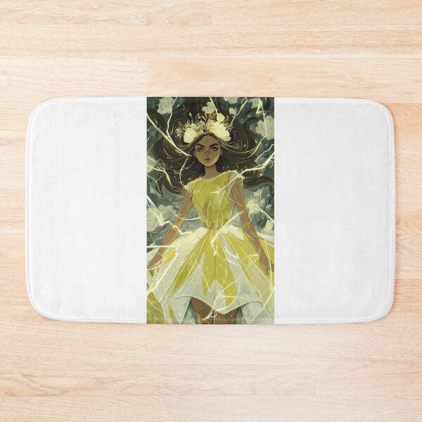 Item preview, Elyndra Sunlight Goddess- Yellow Dress Fantasy Girl with Light Magic  designed and sold by LC&LCPlatform.