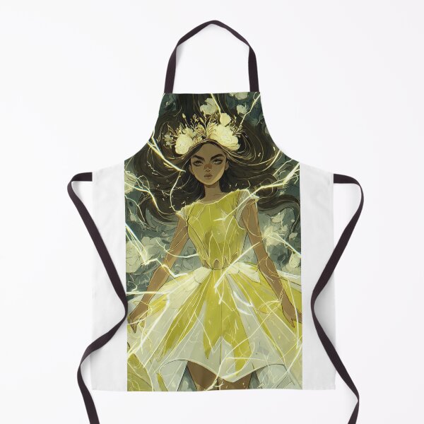 Item preview, Elyndra Sunlight Goddess- Yellow Dress Fantasy Girl with Light Magic designed and sold by LC&LCPlatform.