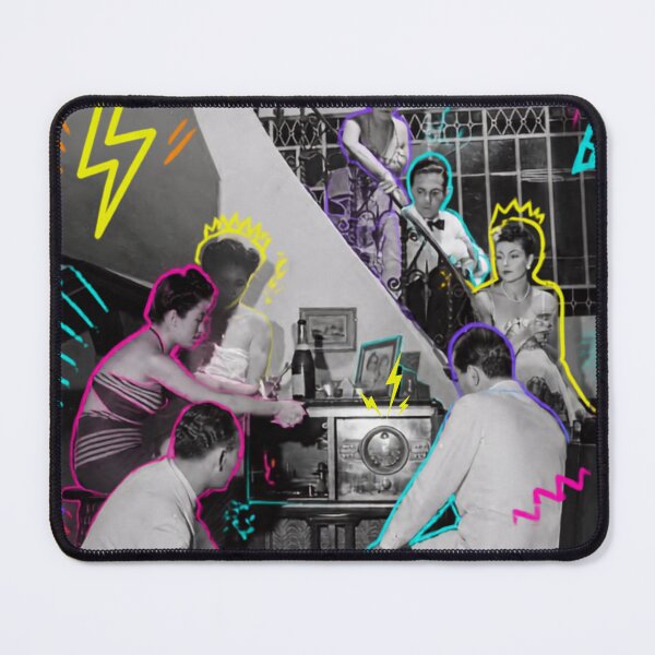 Item preview, Retro Future Beats - Vintage Radio Party Collage designed and sold by Avohai!.