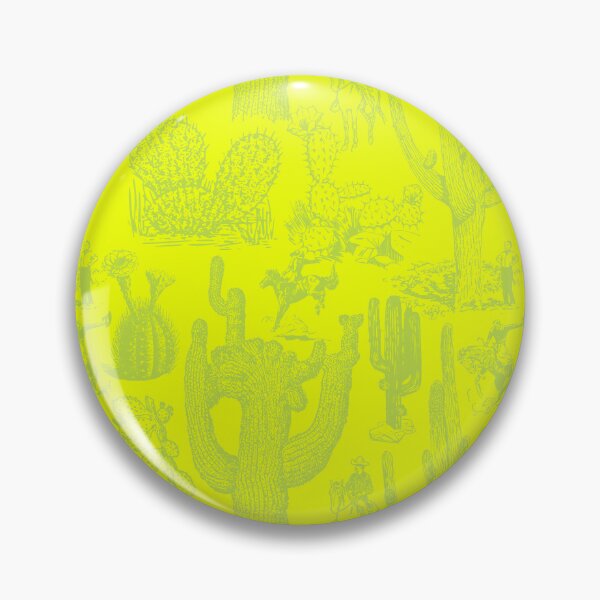 Item preview, Western Cactoile in Neon Safety Yellow designed and sold by YesterdayColl.