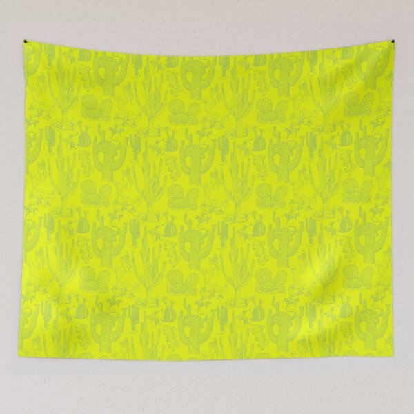 Item preview, Western Cactoile in Neon Safety Yellow designed and sold by YesterdayColl.