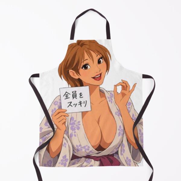 Aperçu de l'œuvre Pin-up japonaise en yukata – Glamour estival rétro de dessin animé créée et vendue par Hollow Moon Studios..
