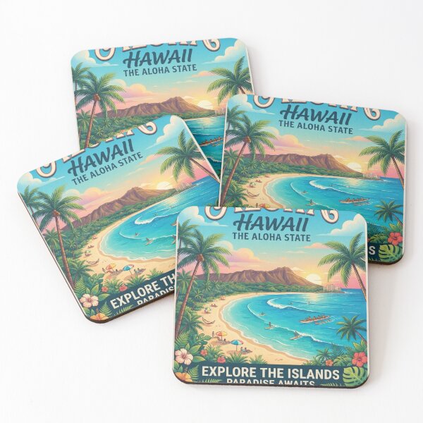 Item preview, Aloha Hawaii Vintage Travel Poster – Tropical Island Paradise designed and sold by ElartedeNoel.