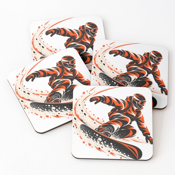 Item preview, Snowboarder in Motion – Abstract Snowboarding Art designed and sold by zhivago1980.