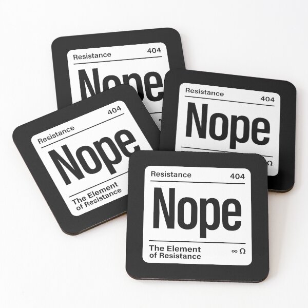 Item preview, Nope The Element Of Resistance - Periodic Table designed and sold by weepyzumi.