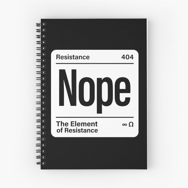 Item preview, Nope The Element Of Resistance - Periodic Table designed and sold by weepyzumi.
