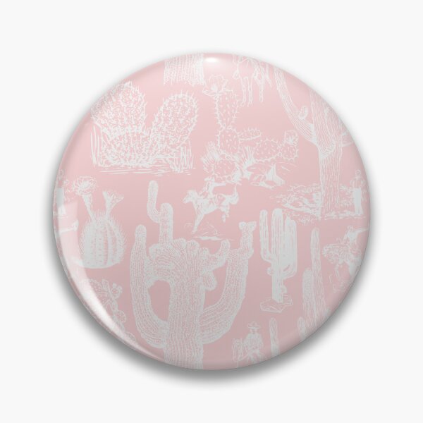 Item preview, Western Cactoile in Light Dogwood Pink + White designed and sold by YesterdayColl.