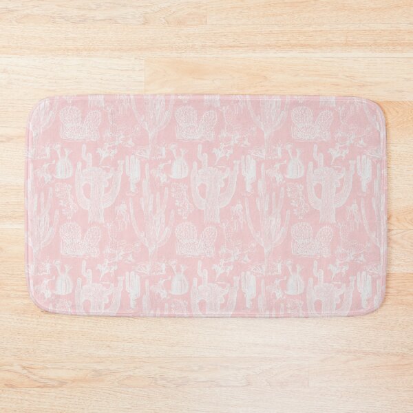 Item preview, Western Cactoile in Light Dogwood Pink + White designed and sold by YesterdayColl.