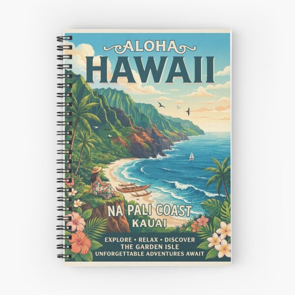 Item preview, Aloha Hawaii Vintage Travel Poster – Tropical Island Paradise designed and sold by ElartedeNoel.