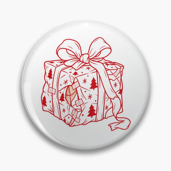 Item preview, Cute Hand Drawn Christmas Gift Box With Red Bow designed and sold by Beagrl.