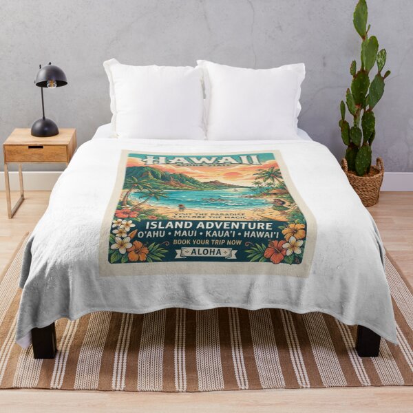 Item preview, Aloha Hawaii Vintage Travel Poster – Tropical Island Paradise designed and sold by ElartedeNoel.