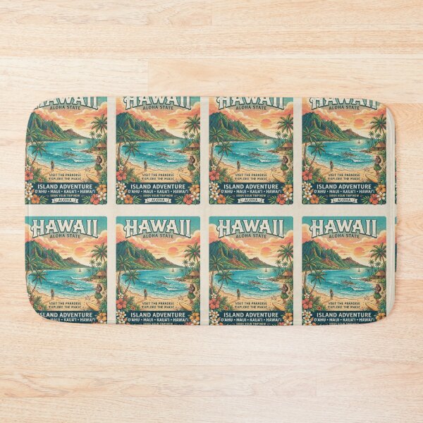 Item preview, Aloha Hawaii Vintage Travel Poster – Tropical Island Paradise designed and sold by ElartedeNoel.