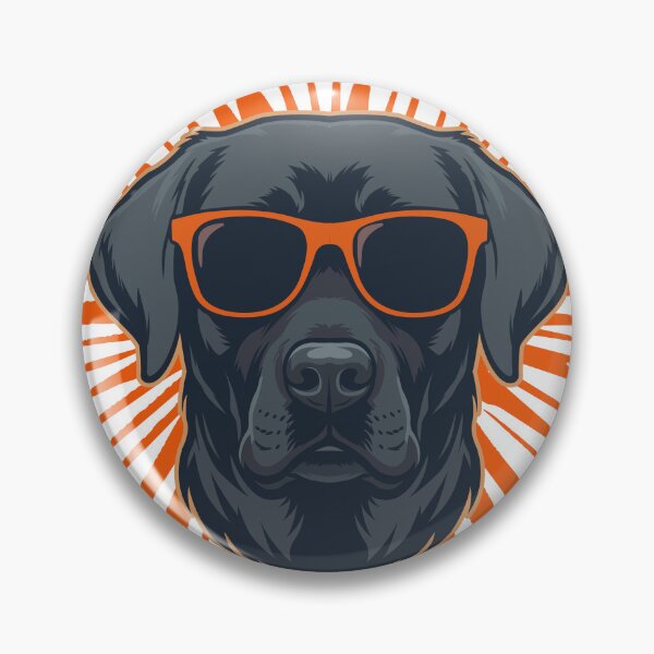 Item preview, Cool Labrador Retriever with Sunglasses – Retro Sunburst Design designed and sold by WilliegarciaRo.