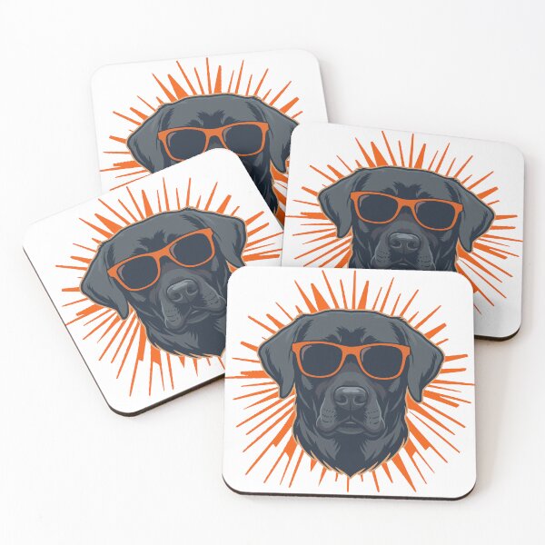 Item preview, Cool Labrador Retriever with Sunglasses – Retro Sunburst Design designed and sold by WilliegarciaRo.