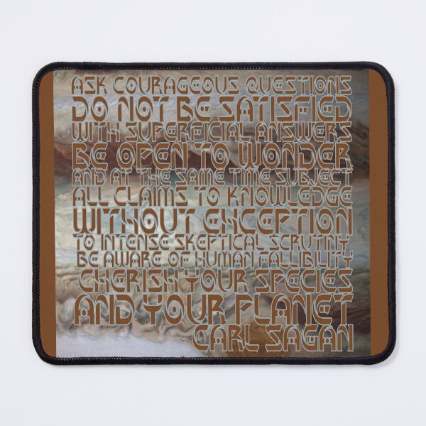 Item preview, Carl Sagan (Life Advice Quote) Stencil designed and sold by Cathedral of Curiosity.