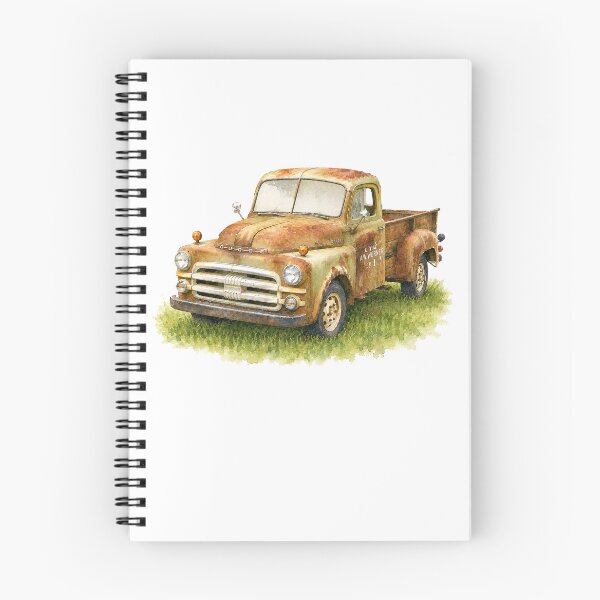 Item preview, Vintage Rusty Pickup Truck Watercolor Art designed and sold by Shew Gallery.