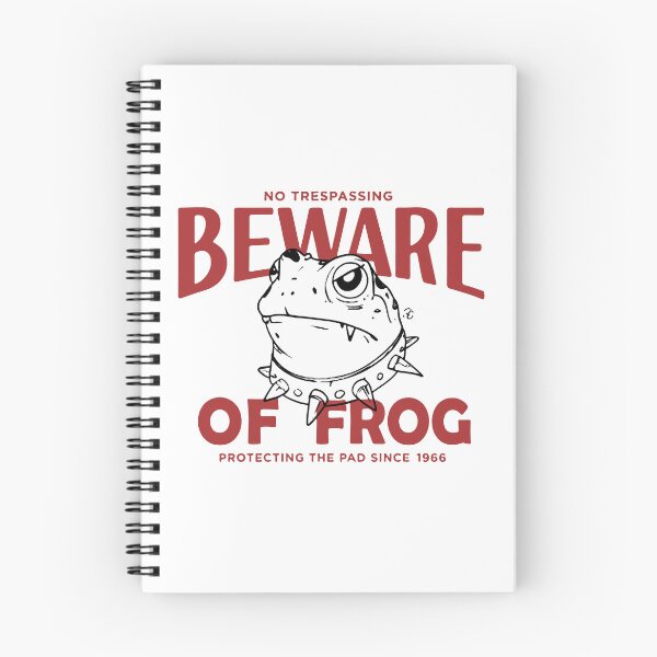 Item preview, Beware Of Frog - No Trespassing - Protecting The Pad Since 1966 designed and sold by weepyzumi.