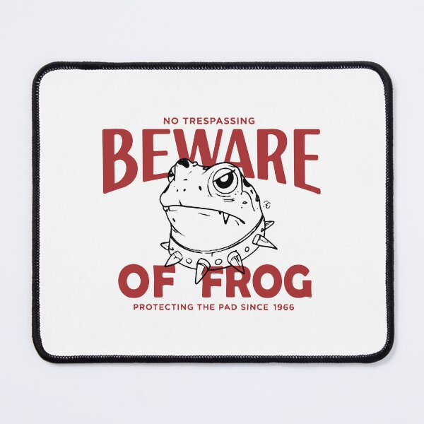 Item preview, Beware Of Frog - No Trespassing - Protecting The Pad Since 1966 designed and sold by weepyzumi.