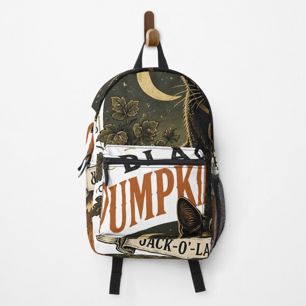 Item preview, BLACK CAT PUMPKIN SOCIETY Jack-o'-Lantern Keeper Halloween Vintage Screen Print designed and sold by OliviaHayesArt.