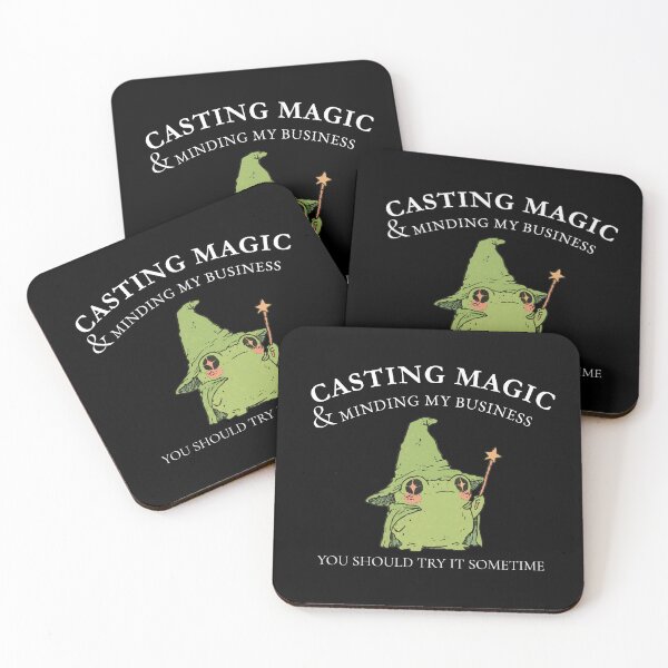 Item preview, Casting Magic & Minding My Business Wizard Frog | Sarcastic Introvert Fantasy Art designed and sold by kuwagatamushi.