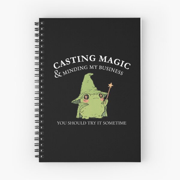 Item preview, Casting Magic & Minding My Business Wizard Frog | Sarcastic Introvert Fantasy Art designed and sold by kuwagatamushi.