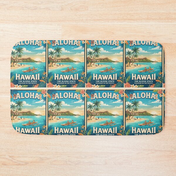 Item preview,  Aloha Hawaii Vintage Travel Poster – Tropical Island Paradise designed and sold by ElartedeNoel.