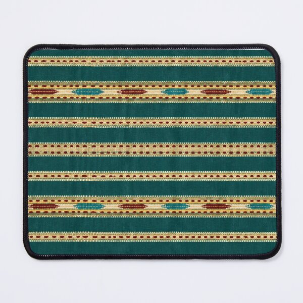 Item preview, Emerald Folk Stripe Pattern designed and sold by DansCreations42.