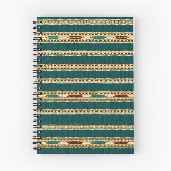 Item preview, Emerald Folk Stripe Pattern designed and sold by DansCreations42.