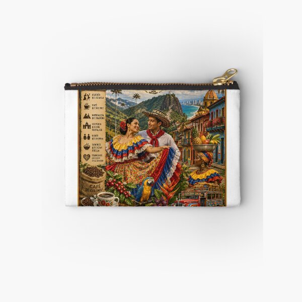 Item preview, Colombia Travel Poster | Tierra de Diversidad Cultural Wall Art Print designed and sold by alexcorporation.