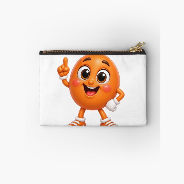 Item preview, Cute Orange Character – Fun Healthy Food Masco designed and sold by GoldenSparkleShop.
