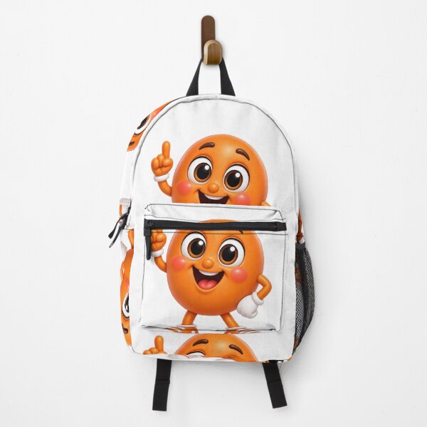 Item preview, Cute Orange Character – Fun Healthy Food Masco designed and sold by GoldenSparkleShop.