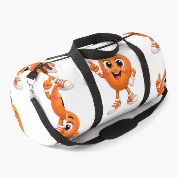 Item preview, Cute Orange Character – Fun Healthy Food Masco designed and sold by GoldenSparkleShop.