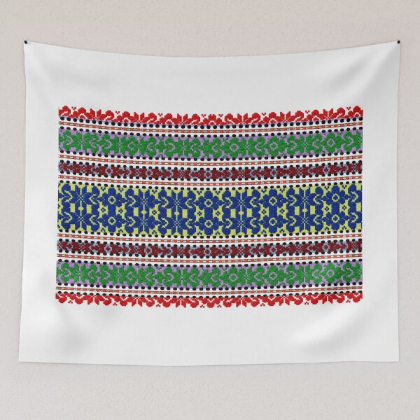 Item preview, Vibrant Folk Embroidery Pattern designed and sold by DansCreations42.