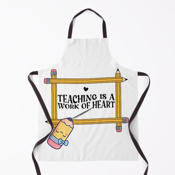 Item preview, Teaching Is a Work of Heart Cute Pencil Teacher Quote designed and sold by Esraa-Arts.