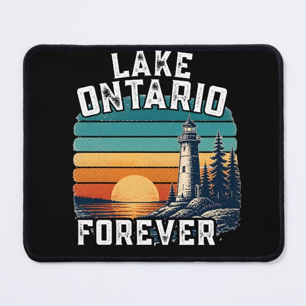 Item preview, Lake Ontario Forever Retro Sunset Horizon Lighthouse designed and sold by LeSoniPapaPrint.