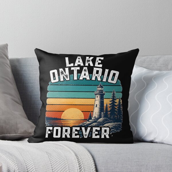 Item preview, Lake Ontario Forever Retro Sunset Horizon Lighthouse designed and sold by LeSoniPapaPrint.